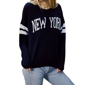Women's Black New York Sweater